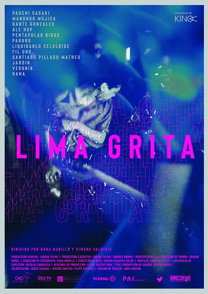 Póster de Lima grita, dirigida por Dana Bonilla y Ximena Valdivia